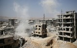 [ẢNH] Nga dội bom kinh hoàng vào phiến quân sau cáo buộc sử dụng vũ khí hóa học tại Syria