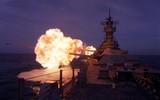 [ẢNH] Thiết giáp hạm vừa sử dụng đại pháo vừa có tên lửa hành trình Tomahawk của Mỹ mạnh kinh hoàng