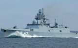 [ẢNH] Lấy chiến hạm cực mạnh Nga diễn tập, Mỹ vừa đùa với lửa tại Syria?