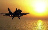 [ẢNH] Tiêm kích hạm mạnh nhất của Mỹ chưa kịp đánh Iran đã bị trọng thương