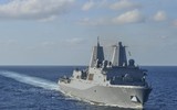 [ẢNH] Siêu tàu đổ bộ Mỹ đi qua eo biển Đài Loan giữa lúc căng thẳng với Trung Quốc