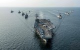 [ẢNH] Siêu tàu sân bay Mỹ bất ngờ xuất hiện tại biển Đông