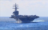 [ẢNH] Siêu tàu sân bay Mỹ bất ngờ xuất hiện tại biển Đông