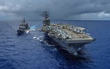 [ẢNH] Nhóm tác chiến tàu sân bay Mỹ rầm rập tập trận trên biển Đông