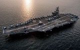 [ẢNH] Nhóm tác chiến tàu sân bay Mỹ rầm rập tập trận trên biển Đông