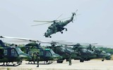[ẢNH] Trực thăng tấn công hạng nặng Mi-35P 'thổi' sập lễ đài tại Indonesia