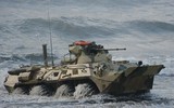 [ẢNH] Xe bọc thép BTR-82A Nga tới biên giới Syria - Thổ Nhĩ Kỳ để hủy diệt phiến quân