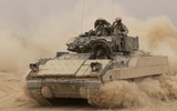 [ẢNH] Thiết giáp cực mạnh Mỹ kéo đến trấn giữ mỏ dầu tại Syria