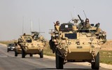 [ẢNH] Đoàn xe quân đội Mỹ bị tấn công tại Syria