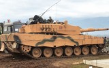 [ANH] ‘Báo vàng’ Leopard 2A4 Thổ Nhĩ Kỳ bị tên lửa chống tăng Mỹ ‘thổi’ bay tháp pháo