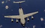 [ẢNH] Máy bay vận tải khổng lồ C-17 đưa quân nhân Việt Nam đi làm nhiệm vụ ở Nam Sudan