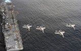 [ẢNH] Mỹ bất ngờ đem siêu tàu đổ bộ cùng F-35 tới thị uy gần Trung Quốc