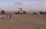 [ẢNH] Lựu pháo Liên Xô giúp Syria tung bão lửa vào đầu phiến quân