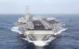[ẢNH] Siêu tàu sân bay Mỹ lừng lững tiến vào Địa Trung Hải, Syria lại thêm nóng bỏng