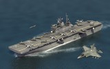 [ẢNH] Siêu tàu đổ bộ Mỹ chở đầy máy bay tàng hình F-35B tới biển Đông