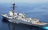 [ẢNH] Chiến hạm Mỹ mang tên lửa Tomahawk tuần tra áp sát Hoàng Sa
