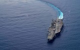 [ẢNH] Đội hình hùng hậu hộ tống 2 tàu sân bay Mỹ trên Biển Đông