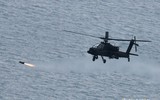Quân đội Hàn Quốc tập trận bắn tên lửa từ máy bay trực thăng Apache