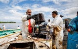 [ẢNH] Tình trạng khẩn cấp ở Mauritius sau sự cố tràn dầu