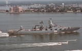 [ẢNH] Nga cấp tốc điều tuần dương hạm Nguyên soái Ustinov tới Syria sau khi hoàn thành nâng cấp
