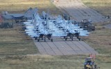 [ẢNH] Nga bất ngờ tập trung số lượng lớn tiêm kích tại sân bay thử nghiệm bí mật
