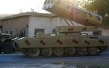 [ẢNH] Pháo phản lực khủng khiếp nhất thế giới của Syria tiếp tục trút bão lửa lên đầu phiến quân