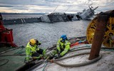[ẢNH] Không còn hy vọng cứu chiến hạm Aegis 650 triệu USD của Na Uy