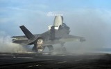 [ẢNH] Tiêm kích tàng hình F-35B trở lại tàu đổ bộ USS Essex, sẵn sàng tấn công Syria?