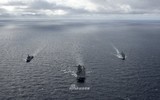 [ẢNH] Chưa cần tàu sân bay, biên đội Hải quân Mỹ - Nhật đã khiến Trung Quốc 