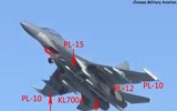 [ẢNH] Su-30MKI Ấn Độ gặp nguy khi JF-17 Pakistan đã có tên lửa tầm siêu xa PL-15