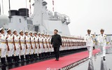[ẢNH] Lễ duyệt binh cực lớn của hải quân Trung Quốc bất ngờ bị ảnh hưởng bởi sương mù