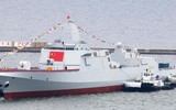[ẢNH] Trung Quốc lần đầu chạy thử nghiệm bản nâng cấp cực mạnh của khu trục hạm Type 052D