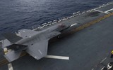 [ẢNH] Siêu tàu đổ bộ Mỹ tập trận cùng tiêm kích tàng hình F-35B ngay 