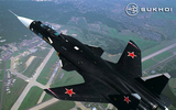 [ẢNH] Su-47 Berkut bất ngờ xuất hiện tại triển lãm MAKS 2019, dấu hiệu khôi phục dự án?