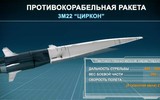[ẢNH] Phản ứng nóng của Nga trước nhận định tên lửa siêu thanh Zircon đang lâm vào bế tắc