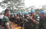 [ẢNH] Chiến sĩ gìn giữ hòa bình Việt Nam huấn luyện sử dụng súng trường Pindad SS2 tối tân