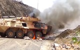 [ẢNH] Houthi thắng lớn, phá hủy và thu giữ nhiều xe thiết giáp tối tân của Saudi Arabia