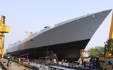 [ẢNH] Ấn Độ hạ thủy chiến hạm tàng hình cực mạnh 