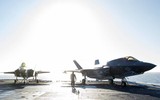 [ẢNH] Tàu đổ bộ tối tân nhất của Mỹ mang đầy F-35B tập trận tại Biển Đông