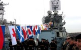 [ẢNH] Tuần dương hạm chống ngầm lớn nhất của Nga chính thức 
