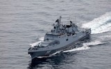 [ẢNH] Biên đội 3 tàu chiến Nga tạo gọng kìm áp đảo nhóm tấn công tàu sân bay Pháp
