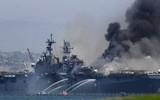 [ẢNH] Khám phá sức mạnh tàu đổ bộ siêu lớn của Mỹ vừa bị 