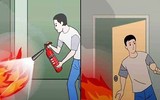 [ẢNH] Những kỹ năng thoát hiểm khi có đám cháy