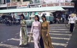 Ngắm nhìn hình ảnh phụ nữ Việt thướt tha trong tà áo dài xưa