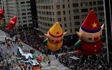 [ẢNH] Tưng bừng cuộc diễu hành bóng bay khổng lồ dịp lễ Tạ ơn ở Mỹ