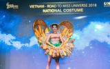 [ẢNH] Cận cảnh trang phục dân tộc gây tranh cãi của H’hen Nie tại Miss Universe 2018