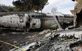 Hình ảnh thương tâm của vụ rơi máy bay Boeing 707 tại Iran