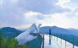 [Ảnh] Lạ lùng cầu Tiên Thủ mới xây của Trung Quốc giống cầu Vàng của Việt Nam đến bất ngờ