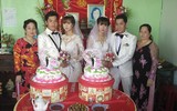 Hy hữu những đám cưới anh em sinh đôi với chị em song sinh ở Việt Nam