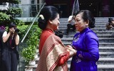 Phu nhân Việt Nam và Indonesia thăm Bảo tàng Phụ nữ